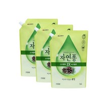 자연퐁 찌든때 걱정없는 솔잎 주방세제, 1.4L, 3개
