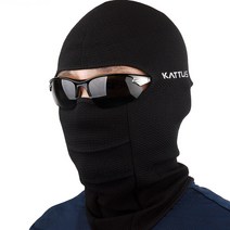 KATTUS 2023년 춘추용 3단 히트페이스 바라클라바 개방형 KC인증, 블랙