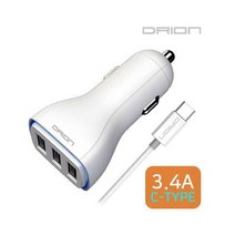 갤럭시노트5/노트4 C타입 3.4A 고속 USB차량용충전기