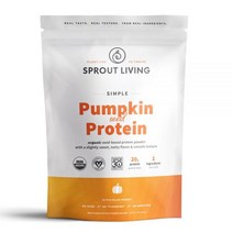 Sprout Living 단순 유기농 호박씨 단백질 파우더 무맛 1파운드