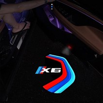 자동차라이트 자동차 라이트 전구 자동차 액세서리 2X Led 도어 라이트 레이저 프로젝터 램프 X6 E71 E72 F16 F86 환영 빛 유령, 01 X6