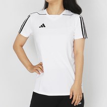 아디다스 우먼스 반팔티 W TIRO 23 흰색검정 3S 저지