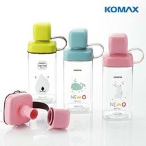 코멕스 네모물병 430ml (핑크곰) / 어린이물병 트라이탄 보틀, 단품