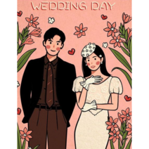 달콤한 결혼 DIY 인물화 색칠하기 사랑 담아 신혼부부 러브웨딩 보면 기분이 좋아지는 피포페인팅 기념일 밸런타인 데이 깜짝선물 신혼집 꾸미기 집콕취미 그림그리기 소품 티레오, 16번사랑유화(액자프레임포함)40*50CM