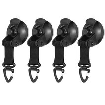 차박 캠핑 텐트 그늘막 타프 어닝 4pcs 야외 흡입 컵 앵커 고정 후크 타이 다운 방수포 자동차 측면 천막 풀 방수포 carabiner 차량용 차박용 트렁크 텐트 천막, 블랙 에이, 협력사