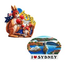한수위 마그넷 냉장고자석 2개 세트 세계 여행 마그네틱 명소 해외 도시 굿즈 관광 기념품, 타입14_시드니B