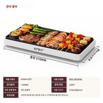 전기 그릴, B.흰색 전기 베이킹 팬 특대형 6-10인용