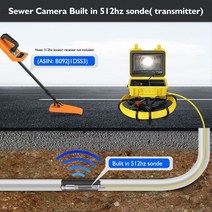 배관 내시경카메라 하수구내시경 하수도 파이프 검사 카메라 512HZ Sonde 송신기 로케이터 비디오 내시경 9 