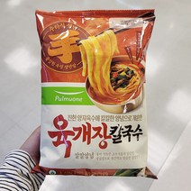 풀무원 육개장칼국수 2인 415g x 1개, 아이스박스포장
