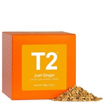 T2 Tea Just Ginger 99.2g(3.5온스) 루즈 리프 허브 티 박스 (T140AE014)
