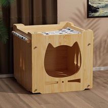 댕냥알지 고양이 집 캣타워 방석 대형 하우스 숨숨집, 텔레비전