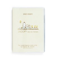 산리오 수첩 2023년 다이어리 월간 요코보타 타입 주간 B6 사이즈 스누피 Snoopy 예정 씰 2022년 10월 시작 육요일 전시 월령 소녀 캐릭터 205923 SANRIO