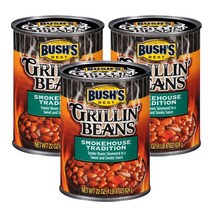 스모크하우스 전통 그릴 빈 Bush s Best Smokehouse Tradition Grillin Beans 22oz(624g) 3캔, 1개