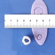 도자기공예 만들기 도구 물레 DIY폴리머 클레이 부드러운 도자기 귀걸이 꽃잎 컷 금형 꽃 패턴 DIY INS 프, 01 A