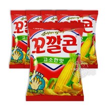 롯데 꼬깔콘고소67g 5입 인기과자 스낵 간식 옛날과자, 360g, 1개