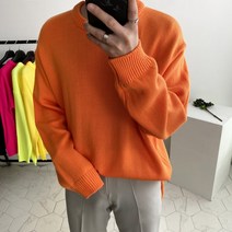 오버핏 네온 라운드 니트(5color)