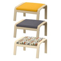 이케아 POANG 포엥 풋스툴/프레임자작나무/시프테보/발받침, 시프테보 옐로_093.872.76