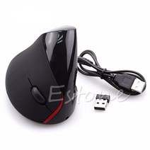 매직마우스 여성용버티컬 왼손 손목보호 무소음버티컬 (에서 선박 us) 무선 마우스 USB 충전식 인체 공학적, 02 Black, 한개옵션1