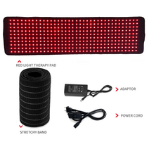 턱 마사지 턱관절 치료 확대 버전 led 적색 광선 및 근적외선 벨트 장치 660nm 850nm 대형 패드 통증 완화용 웨어러블 랩, 영국
