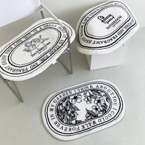 북유럽풍 욕실 화장실 주방 현관 발매트 인테리어 미끄럼방지패드 북유럽 반타원형 감성 빈티지, 천사