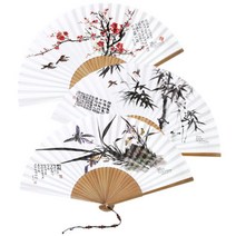 [박씨상방] 구슬매듭 줄선부채 (대)/부채/여름부채/전통부채, 선택:매화