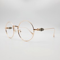 글라시스 명품디자인 동글이 셀럽 연예인 안경테 남성 여성 커플 오버사이즈 원형 안경