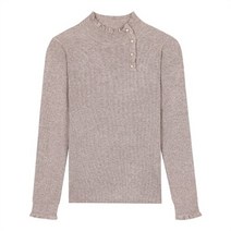 베스띠벨리 NC14 진주버튼 프릴디테일 골지 풀오버 진주버튼 프릴디테일 골지 풀오버 bfu2916