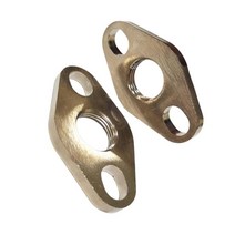 플랜지 개스킷 배기관 플랜지 개스킷 고성능 범용 M18x1.5 대체품, 61mmx36mmx6mm, 그림으로, 철, 1개
