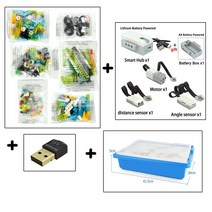 조립 새로운 2022 기술 부품 WeDo 3.0 로보틱스 건설 세트 빌딩 블록 45300 2.0 교육용 DIY 완구와 호환 가, 03 CN00058-setA