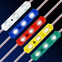 12V용 슬림 LED 3구모듈 / 간판 매장외부 자동차량 조명램프 그린, 1