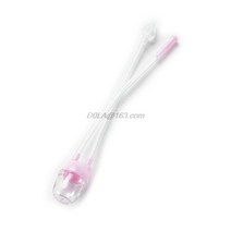 육아 콧물 짜내기아기 코 클리너 코 흡입 장치 신생아 흡인기 안전 간호 부드러운 실리콘 진공 안전 빨판 신생아 청소, 분홍색