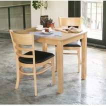 세인리빙 2인용 4인용 테이블 식탁테이블 원목테이블, 네츄럴 2인용식탁