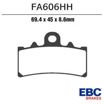 EBC 듀크390 프론트 브레이크패드 FA606HH, 단일옵션, 단일옵션, 1개
