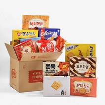 까까나라 국가대표 대용량 사무실 과자 간식 럭키박스 12p, 1세트