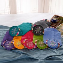 [에코숲라이프] 편백 메밀 바이오칩 캔디 원형베개, 블루