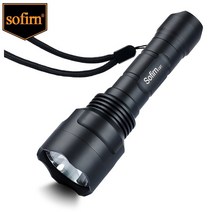 수중랜턴 방수후레쉬 손전등 스쿠버다이빙 Sofirn-C8T 전술 LED 18650 강력한 XPL HI 고출력 1310lm 토치 램프 2 그룹 자전거 라이트 캠프 사냥, [01] 5350-5700K, [02] with 18650 battery