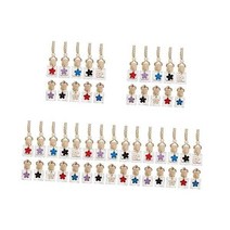 Artibetter 50 Pcs 병에 넣어 진 에센셜 오일 디퓨저 자동차 공기 청정제 유리, 5XL/3x2x5.5cmx5pcs, Assorted Colorx5pcs