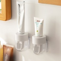 엔씨씨 동글이 자동 알뜰 치약짜개 디스펜서 2p