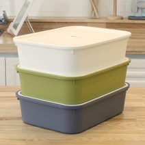 [올리오] 모던 수납바구니 소 3개 (뚜껑포함), 화이트