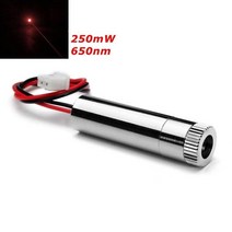 새로운 초점 가능한 레이저 모듈 레드 도트 레이저 발생기 다이오드 200-250mW 650nm, 한개옵션0