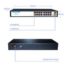 랜 이더넷 스위치 풀 기가비트 인터넷 스위치용 1000 mbps 4 8 16 24 포트 2 업 링크, 16POE 2RJ45 GIGA, 16POE 2RJ45 GIGA