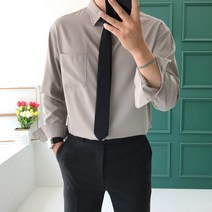 [오늘출발]놈시크 남자 오버핏 셔츠 95부터 125 빅 사이즈 링클프리 스판 와이셔츠 정장셔츠 남방