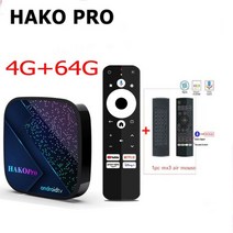 HAKO 프로 스마트 TV 박스 구글 인증 24G 5G 와이파이 BT50 4K DDR4 안드로이드 11 미디어 플레이어 대 Mecool km7 플러스 Amlogic S905Y4, 43.Au 플러그  4g 64g mx3