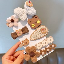헤어밴드 패션 겨울 코퍼 봉제 리본 헤어클립 세트 여자 헤어 클립 핀 바레트 액세서리 장식 머리핀 머리
