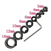 수직 드릴링 가이드 목공 센터링 8pcs 3-16mm 드릴 로케이터 드릴 비트 깊이 링, 9개