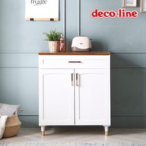 코넬 르네 800 골드 서랍 주방 수납장 DGJ042C, 아이보리:대리석