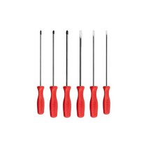 TEKTON DRV42025 롱 하드 핸들 스크루 드라이버 세트 6피스 13 3/165/16인치 USA 미국, No Storage