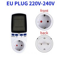 측량기 측정기백라이트 디지털 전력계 에너지 미터 킬로와트 EU 플러그 220V 전기 사용 모니터 연장선, 01 EU PLUG