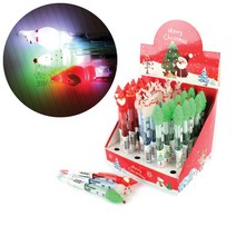 키키월드크리스마스 불빛볼펜(1BOX)5564-선물 학용품 귀여운 1상자 대량 한정 기간, 단품