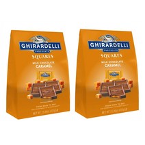 Ghirardelli Caramel Squares Milk Chocolate 기라델리 스퀘어 카라멜 초콜렛 453g(15.96oz) 2팩, 2개